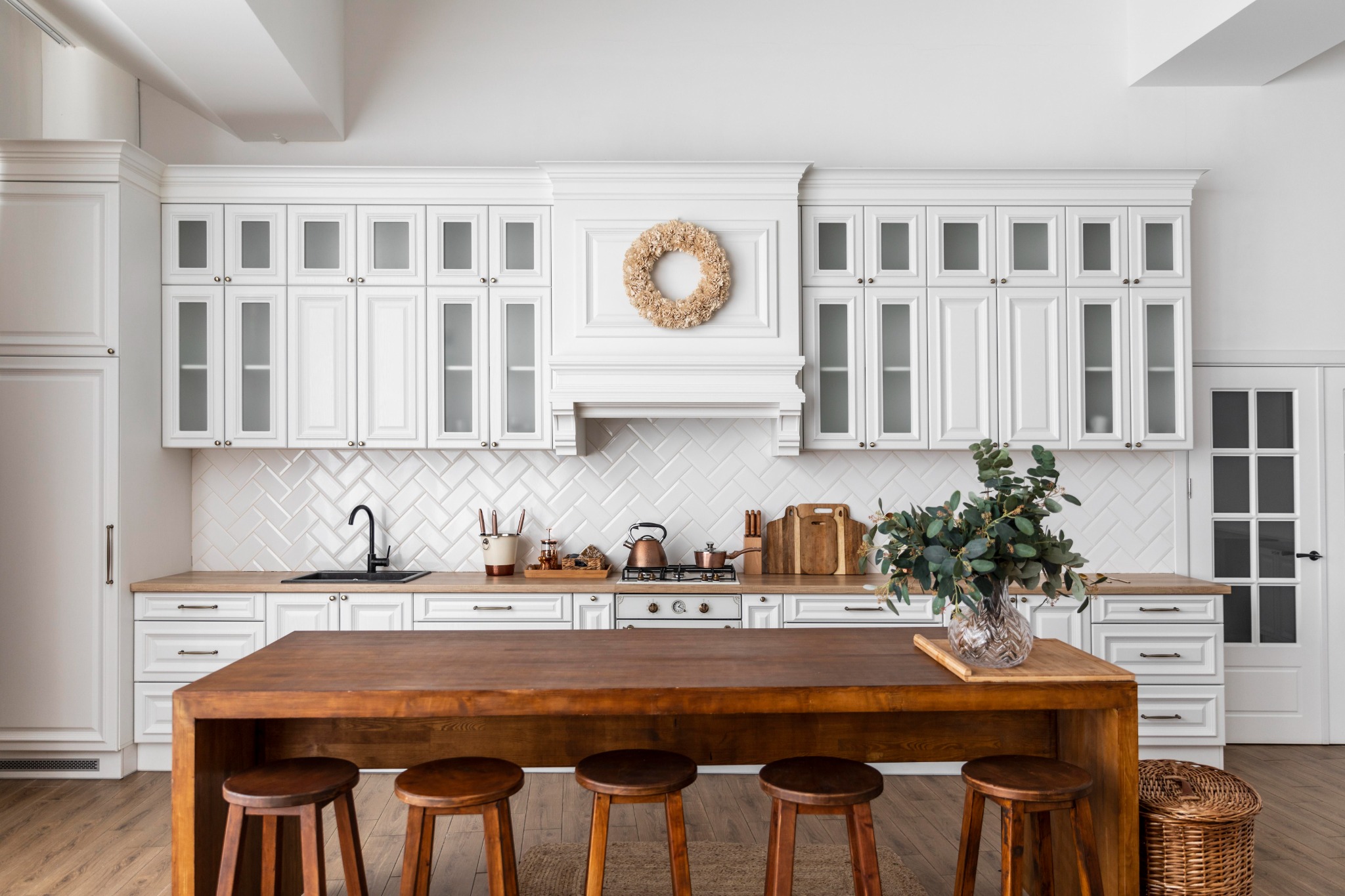 Bright upscale kitchen